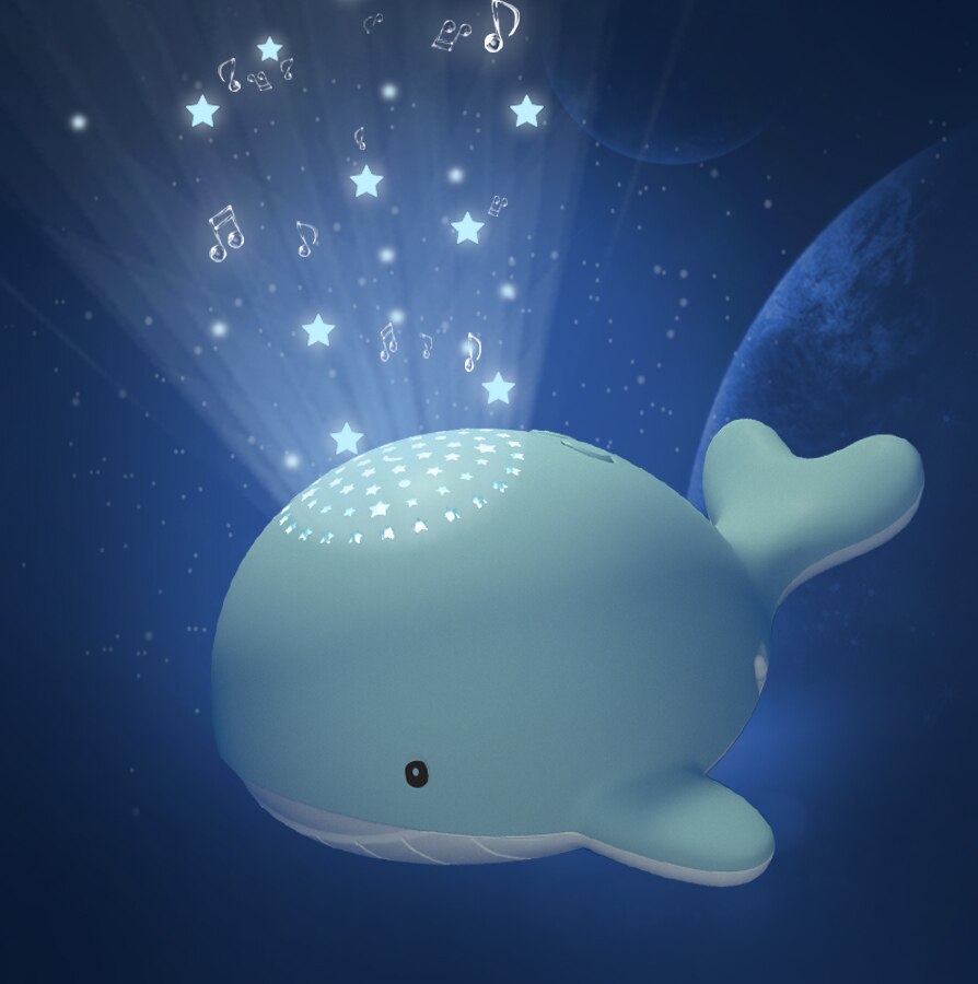 Baby der Nacht Lichter Stern Himmel Projektor Spielzeug Baby Musikalische Mobilen Licht USB Ladung Bluetooth Fernbedienung Spielzeug Weihnachten: Blau