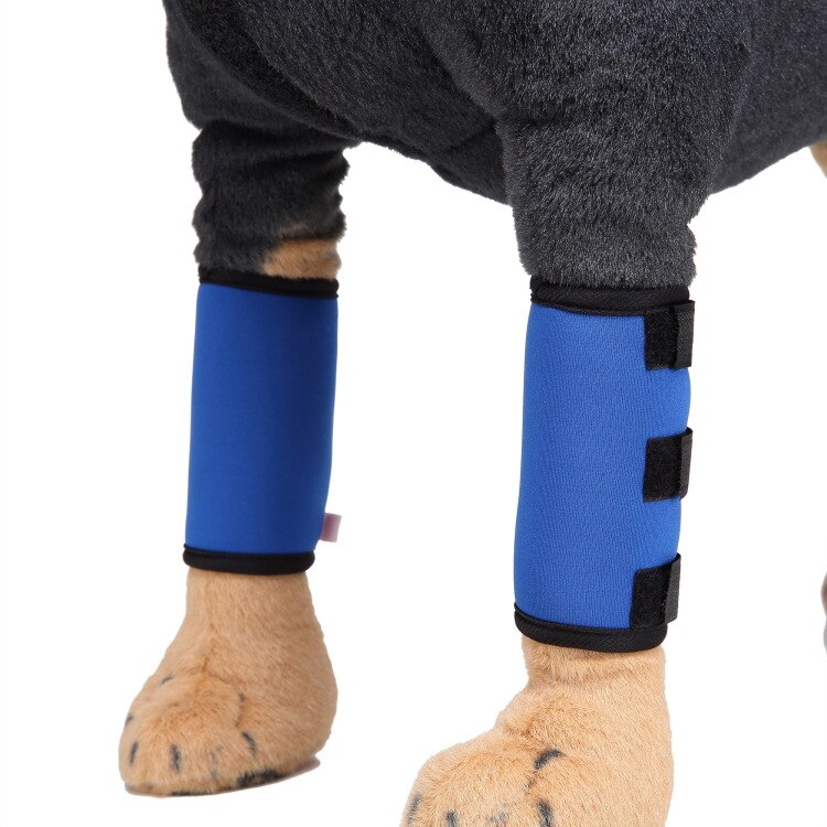 2 Stck Haustier Ellenbogen Schutz Hund der Erholen Hinterbeine Unterstützung befestigen Knie Pads Hund Schutz Chirurgie Wunde wickeln Schützt