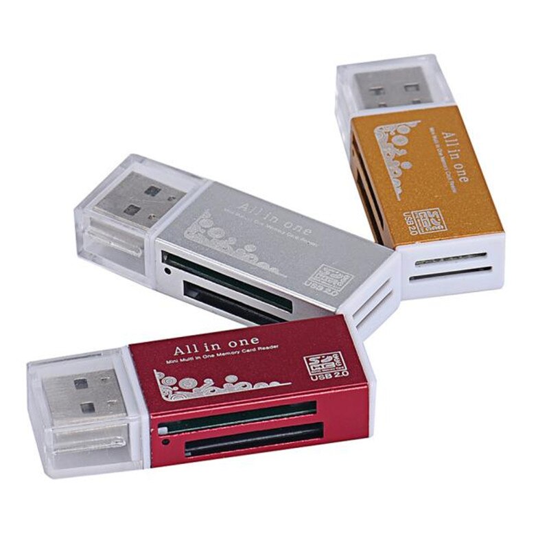 sd card reader laptop acces smart card computer USB 2.0 All In 1 Multi Memory Card Reader Lightweight Portable Mini z6