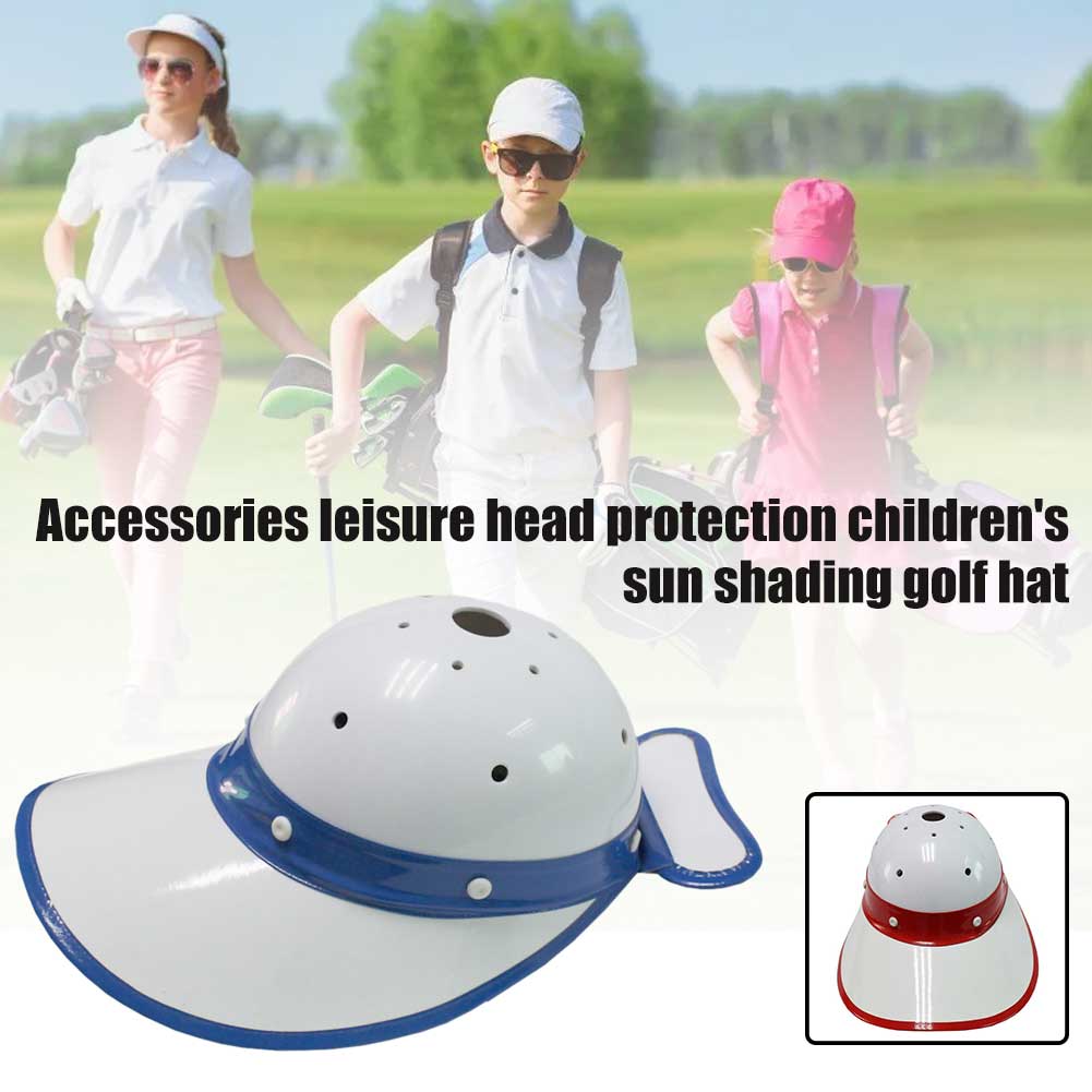 Skyddshatt golfkeps för barn hårt tillbehör huvudskydd solskydd utomhus sport barn justerbar casual säker sommar