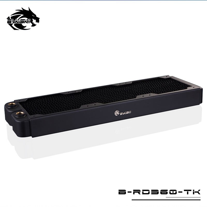 Bykski 38mm Dikke 360mm Koper Computer Water Koelvloeistof Ontlading Koellichaam Warmtewisselaar Radiator voor 3*12cm fan Raidator