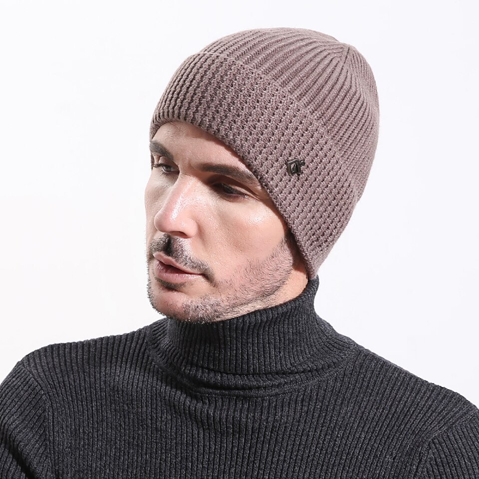 dla obu płci czapki zimowe robione na drutach zagęścić dzianiny wełniane wspinaczka kapelusz kolarstwo na świeżym powietrzu wiatroszczelna cieplej miękkie czapki mężczyźni kobiety czapka z dzianiny: 01