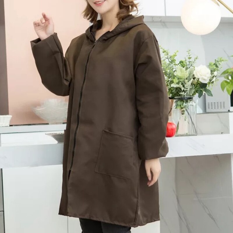 Waterproof apron for kitchen Aprons Long-sleeved women Home Cleaning Protective clothing Bib Cooking Apron kitchen Accessoriess