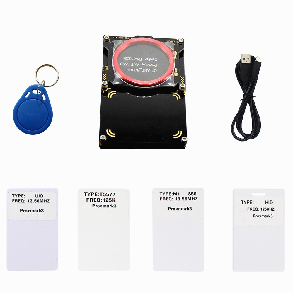 Proxmark 3 v3.0 rfid-kopieringsmaskin 125 khz / 134.2 khz / 13.56 mhz id / ic kort støttes