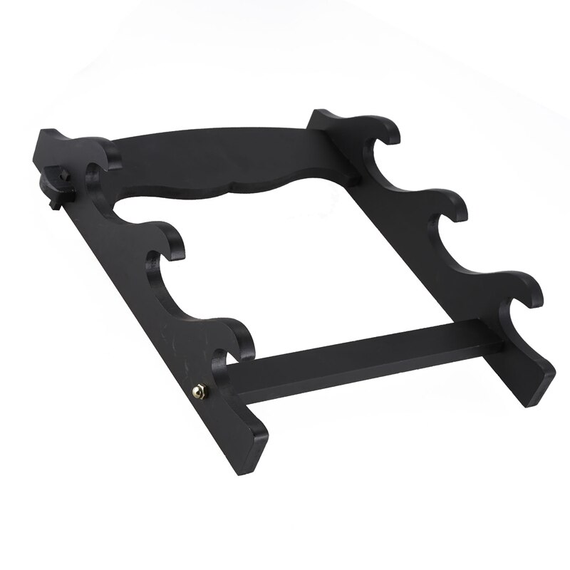 3- lags vægmonteret samurai sværd katana holder stativ bøjle beslag rack display