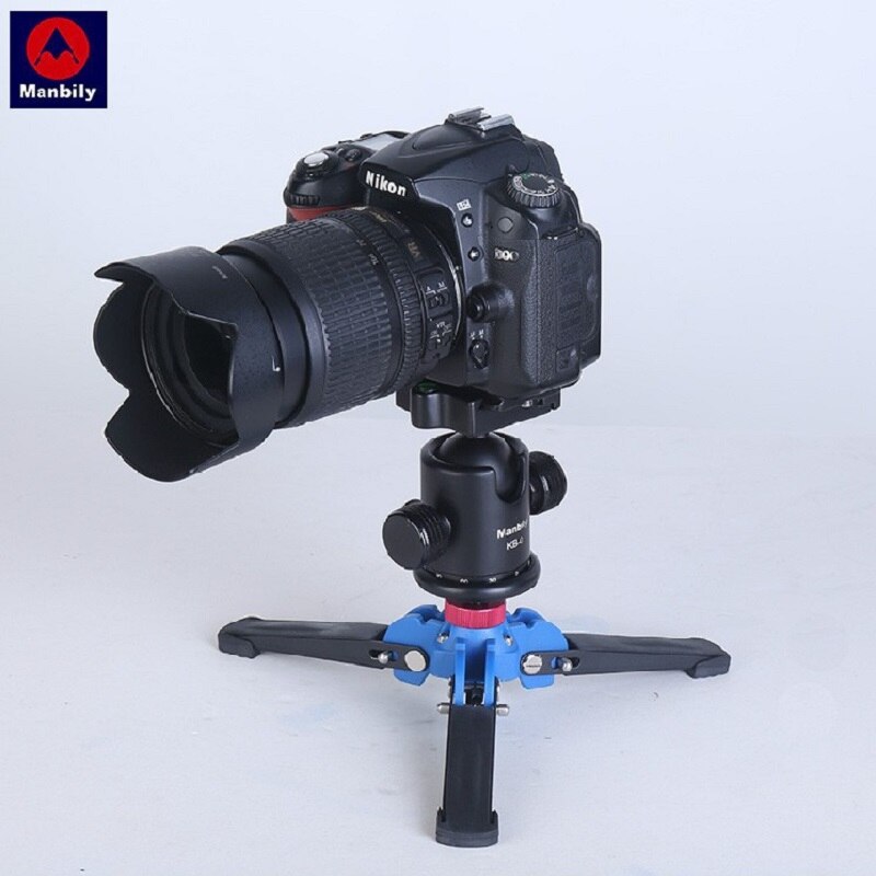 Manbily M1 M2 Hydraulic Universal Three Feet Portable Support Stand Base Monopod Stand for Monopod Ballhead with 3/8" screw