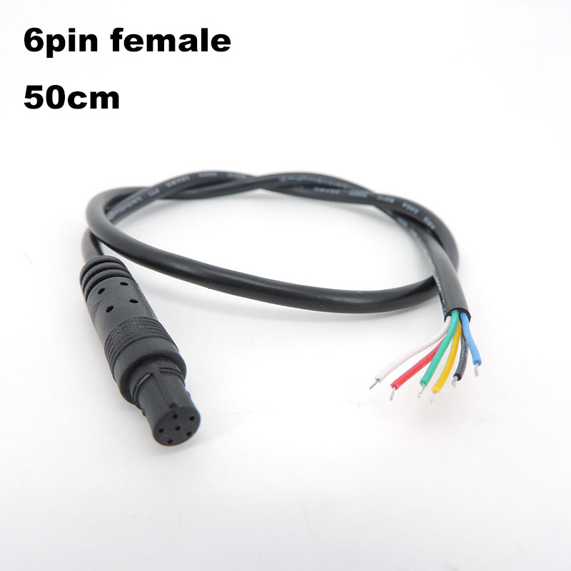 DIY 4/5/6 pin core Jack Car DVR Camera Extension Cable HD Monitor Vehicle Rear View/Back Up Camera Wire Male Female Plug Cord: Gold