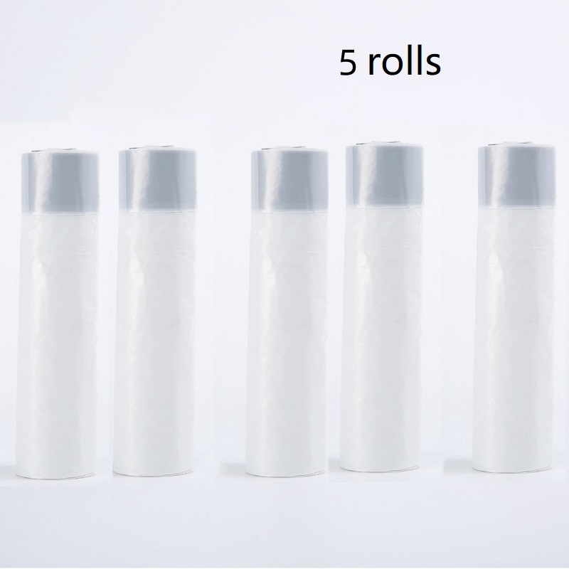 45 x 50cm geurende vuilniszakken met trekkoord - verdikte, grote, geurige vuilniszakken met handvatten, , 4 geuren (roos/lavendel/citroen/vanille): Lichtgroen