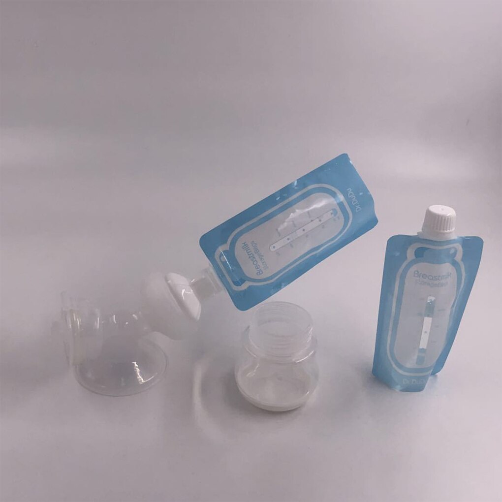 Breast Milk Storage Bag Breastmilk Container PE Pouch Baby Food Milk Bag with Volume Graduations
