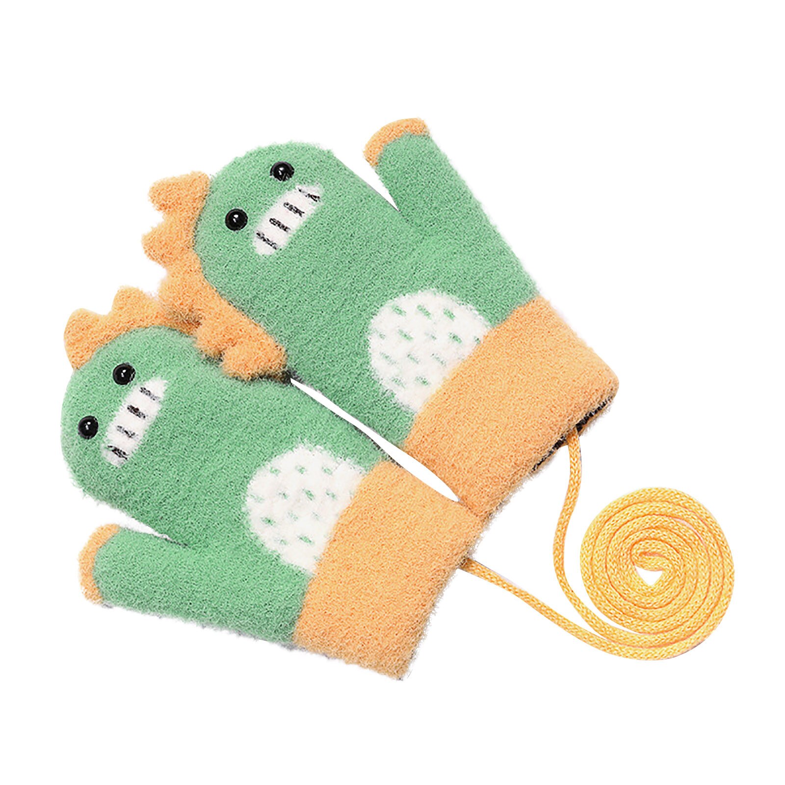 Neuheit freundlicher Handschuhe Karikatur Volle Finger warm Verdicken Fäustlinge Winter Handschuhe Windschutz Handschuhe Für 6-10 Jahre 15x15cm Перчатки: B