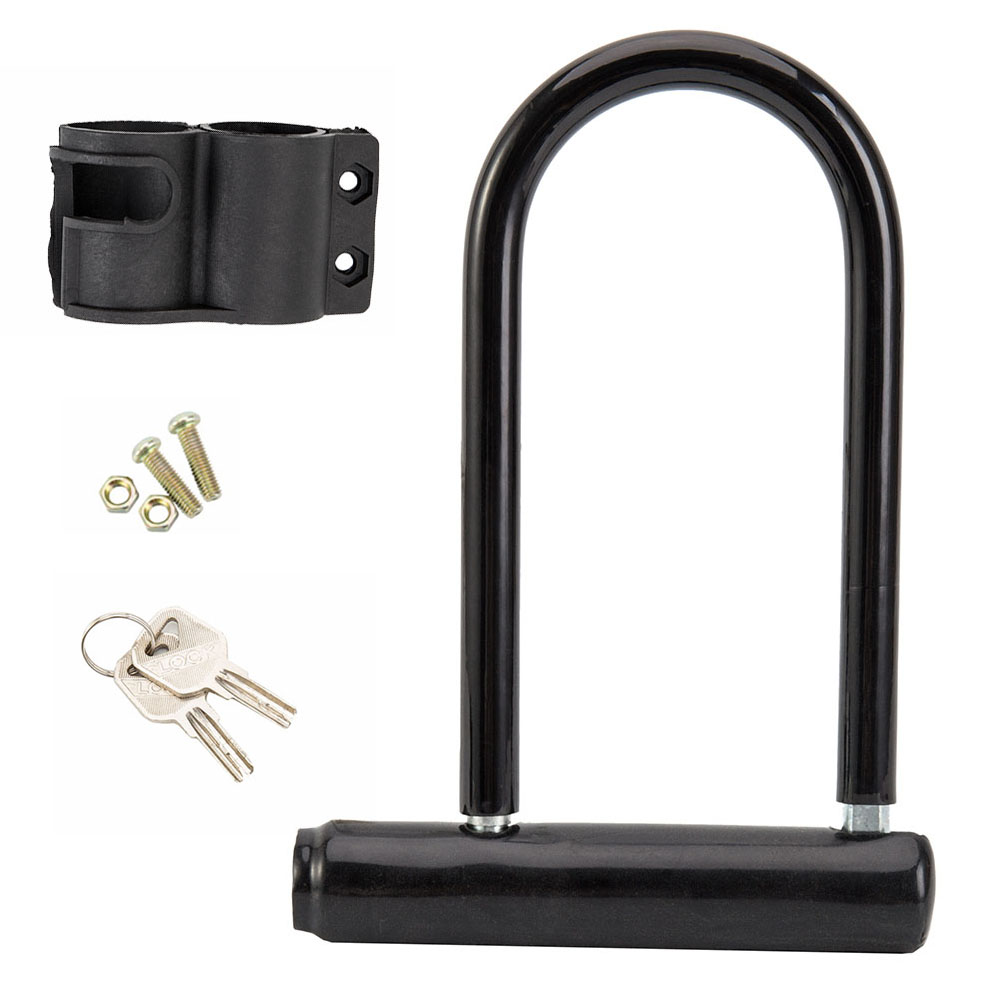 Fiets U Lock Portables MTB Racefiets Wielslot Met Sleutel Anti-diefstal Veiligheid Motorfiets Scooter Fietsen Fietsaccessoires: Default Title
