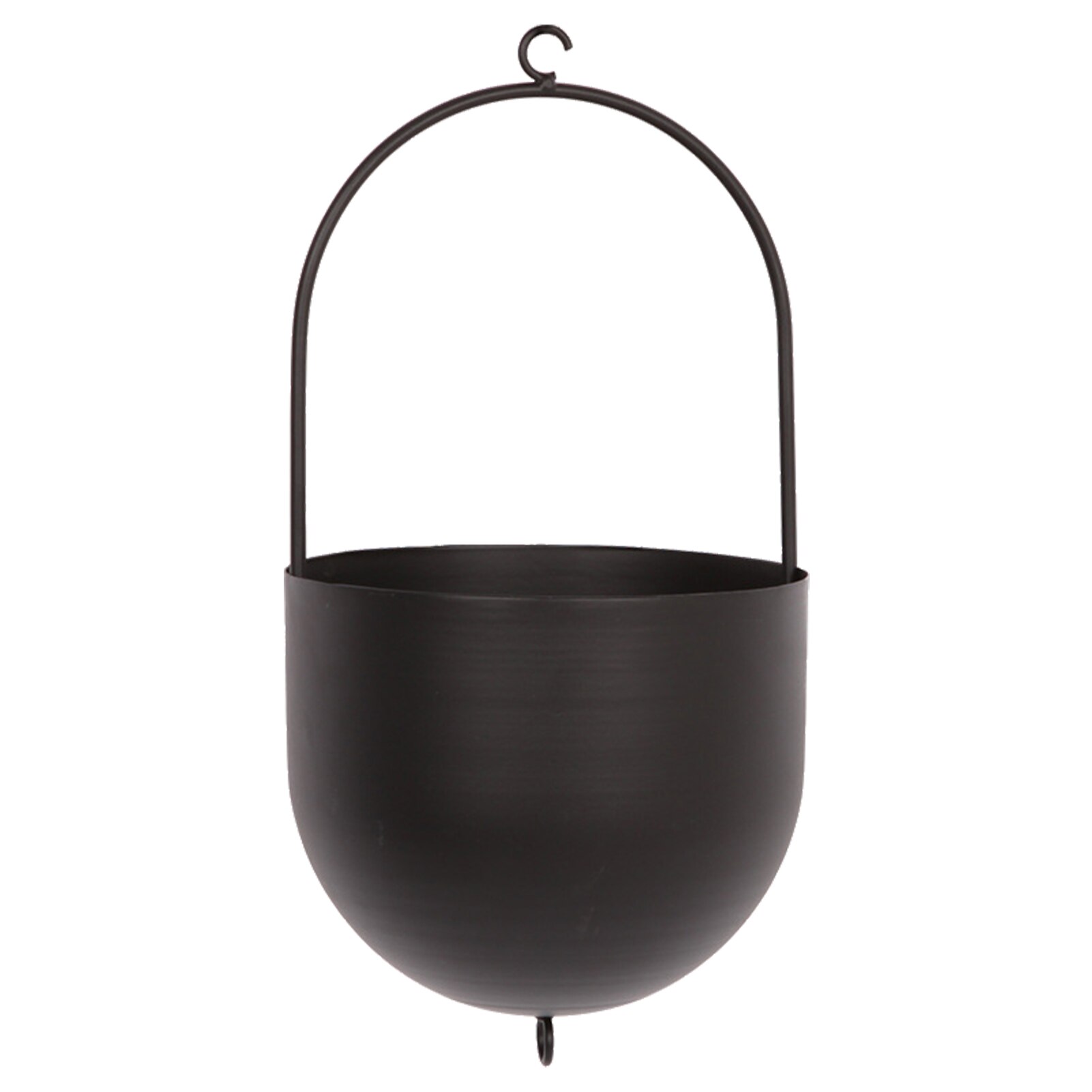Nordic Wrought Iron Hanging Pot Metal Hanging Flower Pot Round Metal Plant Hanger Hanging Planter Home Garden Balcony Decoration