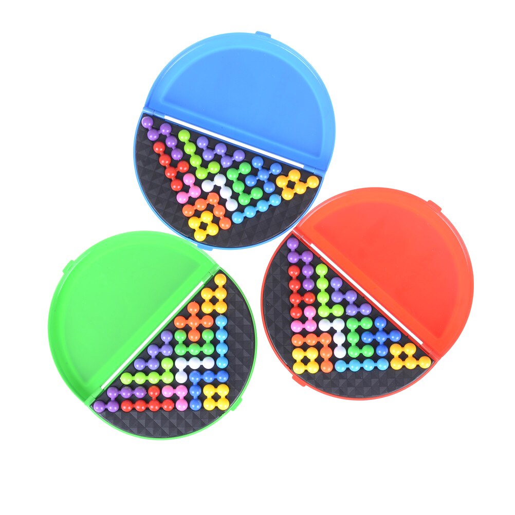 Pearl logical mind game Brain Teaser For children pyramid beads puzzle Classic puzzle pyramid plate educational IQ toys