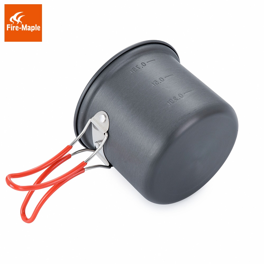 Fogo maple acampamento pote tigela dobrável mochila conjunto de panelas para 1 pessoa 195g FMC-207 ultraleve ao ar livre único panelas