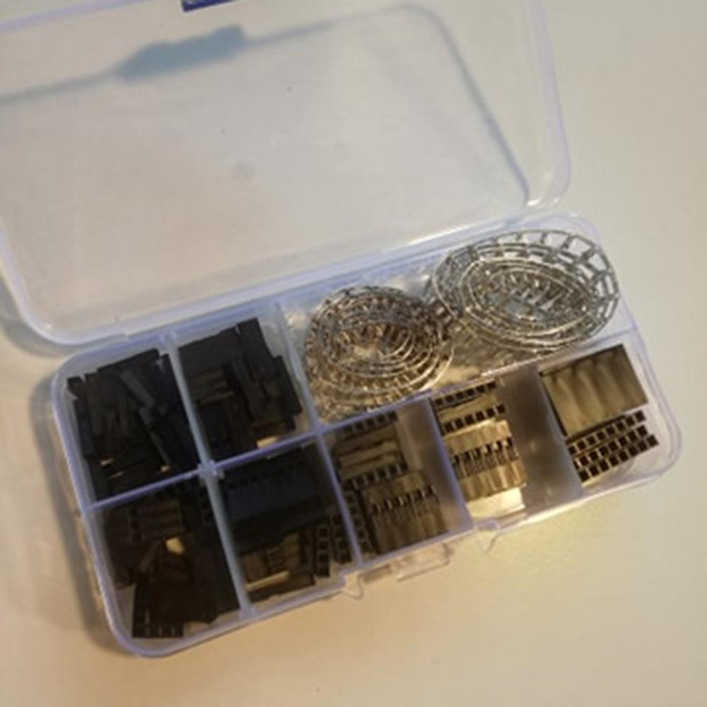 1450 stk /620 stk /310 stk sæt 2.54mm dupont-forbindelsessæt pcb-headere han-kvindelige pins elektronikhøjde med kasse