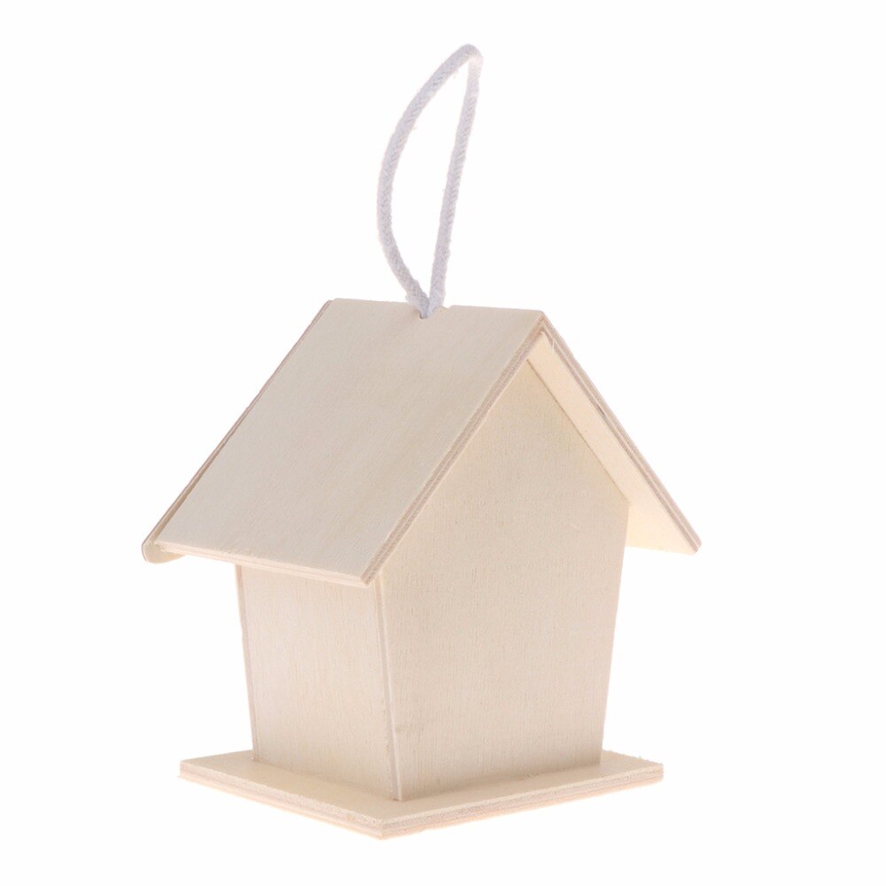 Bird Nest Natural Wood House Heart Shaped Parrot Wall Mounted Hanging Bird Cage Parrot