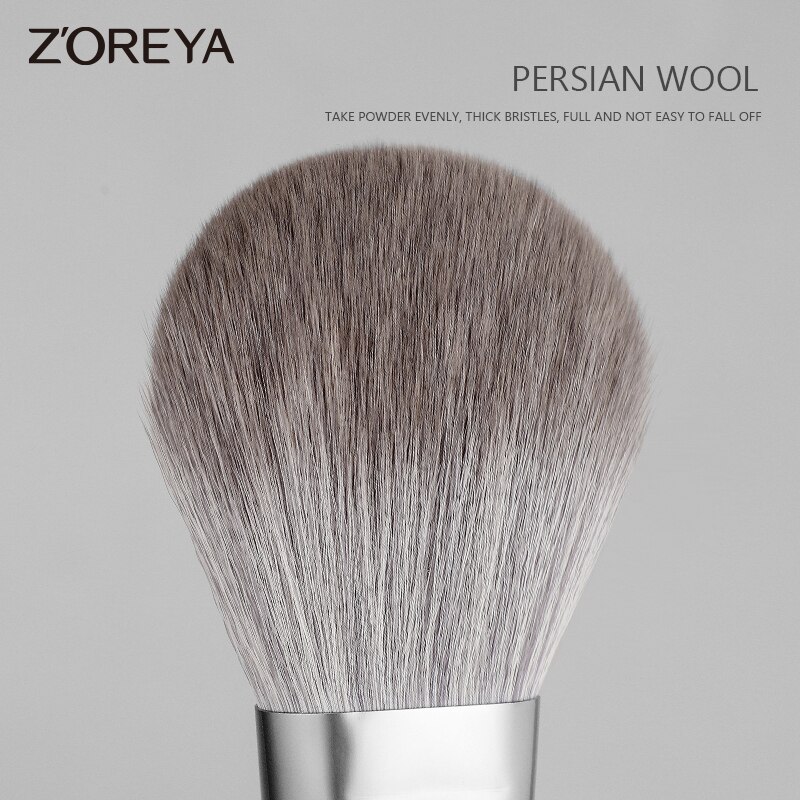 Zoreya-Juego de brochas de maquillaje, brochas profesionales de belleza, brocha de pelo sintético, brocha para polvos y base