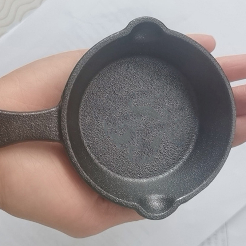 8.5Cm Kleine Koekenpan Steak Pot Non Stick Gietijzeren Materiaal Wok Pannen Met Handvat Voor Thuis Inductie Elektrische gaskookplaat A0KF