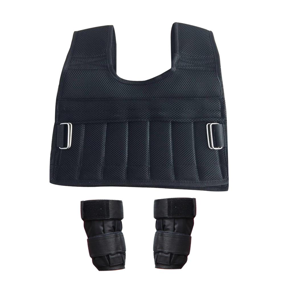 5kg 20kg 60kg Weighted Vest Adjustable Loading Weight Jacket Exercise Boxing Training Waistcoat Weightloading Vest: white