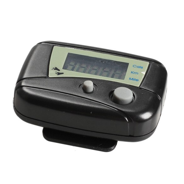 Digital LCD Run Step Pedometer Walking Distance Calorie Counter Passometer Walking / Jogging Detection Black