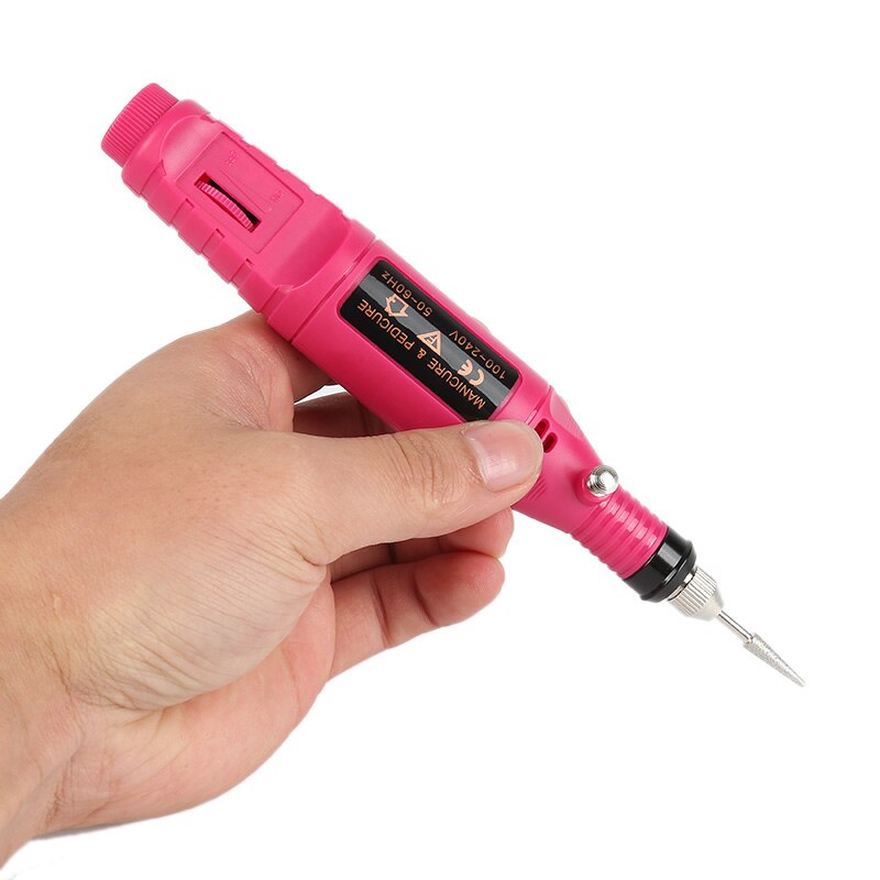 1Set Electric Nail Drill Machine Kit Pedicure Nail File Nail Tools 6 Bits Drill Nail Drill Machine Equipment TSLM1