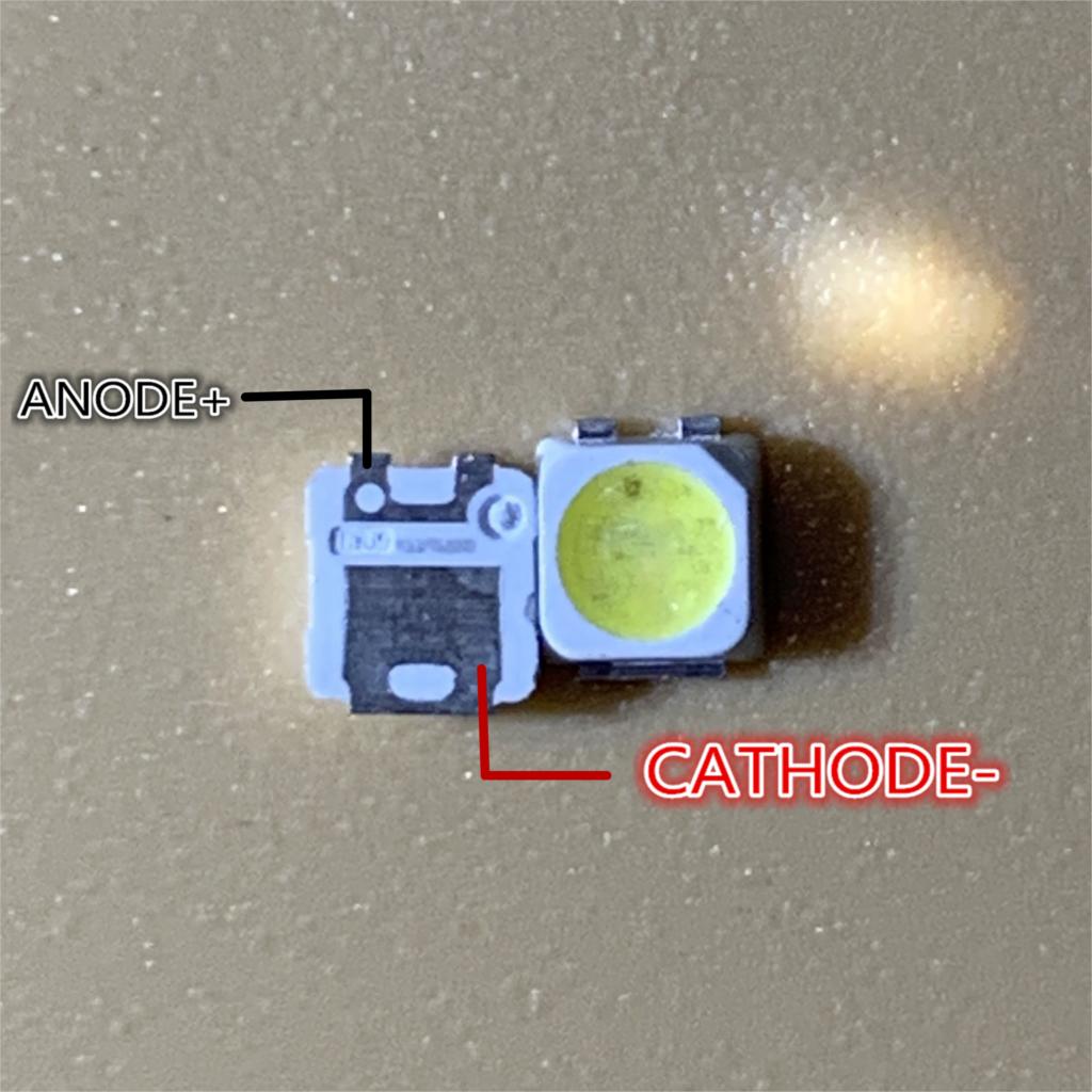 100pcs FOR SAMSUNG 2828 LED Backlight TT321A 1.5W-3W with zener 3V 3228 2828 Cool white LCD Backlight for TV TV Application