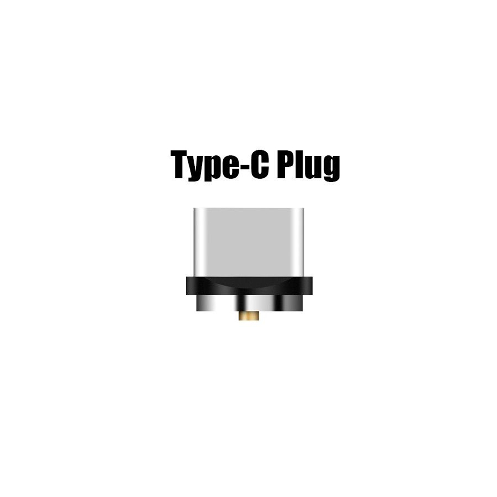 Runde Metall Magnetische Kabel stecker Adapter Zubehör Typ C/Mikro USB/8 Stift Schnelle Ladung Android Typ-C Kabel Telefon Staub stecker: Tyre-C stecker