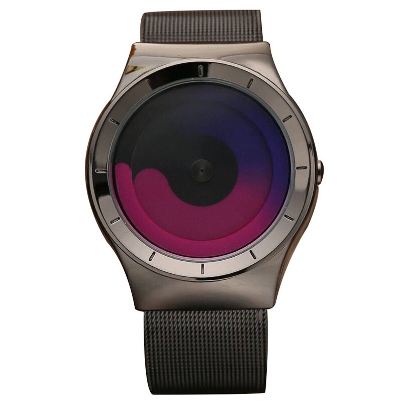 Unieke Draaitafel Minimalistische Creatieve Horloge Novel Stijlvolle Geek Sport Quartz Horloge Voor Mannen Vrouwen Relogio Masculino: QP021