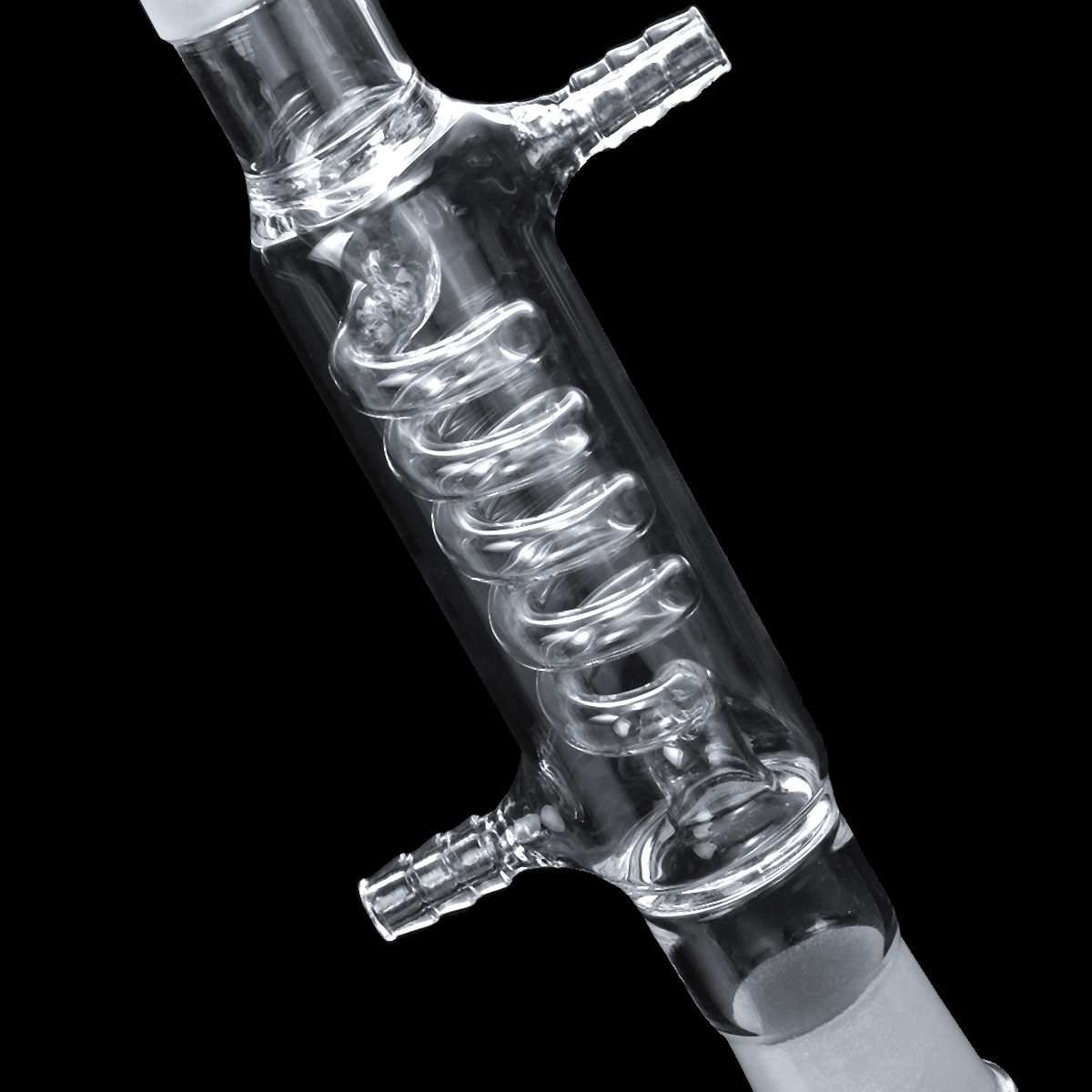 24/29 Joints Condenser 200mm Condenser Coil Glass Condenser Glassware Laboratory Supplies Transparent