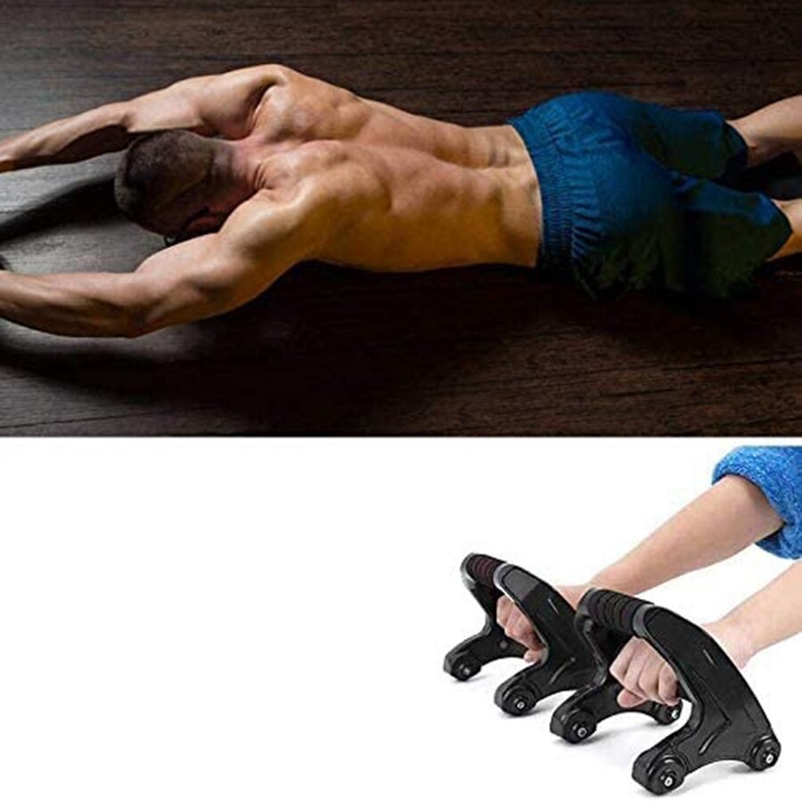Pushup Stands 3 in 1 Abdominal Wheel Push Up Support Bracket Grip Fitness Trainer Abdominal Fitness Equipment