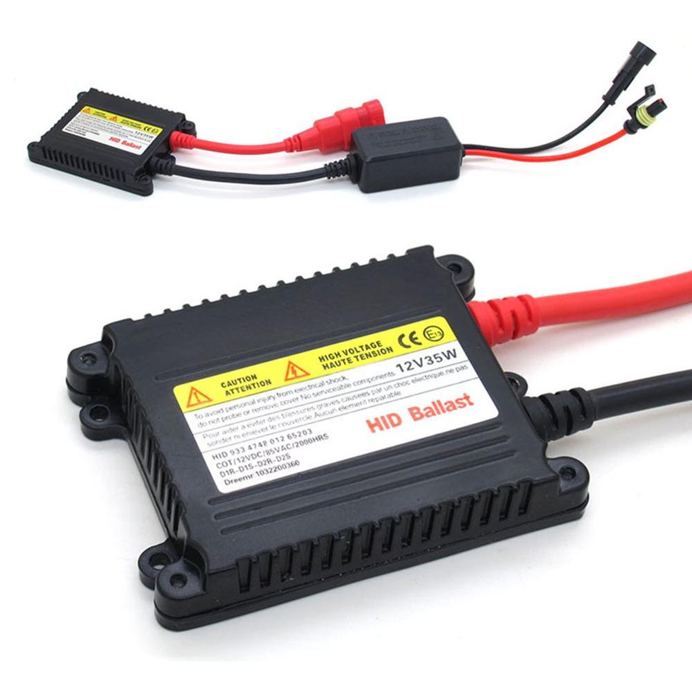 Lámpara de xenón modificada para coche, balasto Universal Hid de aluminio, Kit de conversión Universal, 35W de CC delgado de balasto, 1 pieza