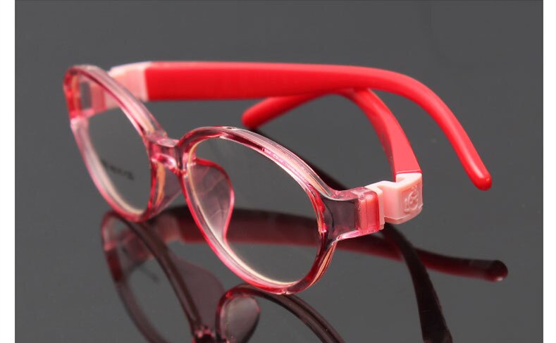 Detachable Rubber Leg Kid Glasses Eyeglasses Kids Frames Optical Eyewear for Children No Screw Safe TR Food Grade Myopia Lense: C2