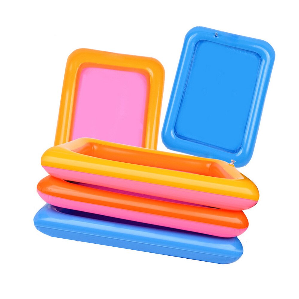 Foldable Kids Sand Table – Portable Inflatable Sandbox With Oxford Cloth, 19.6 Inch Indoor/Outdoor Sand Play Toy