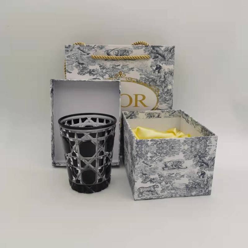 Whisky Glass Cup Box Set Crystal Cup Milk Juice Milk Tea Cup Household Lattice Water Cup Single