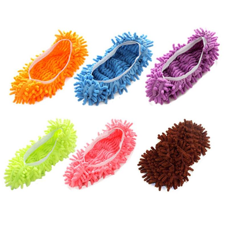 1 cubierta Limpieza de pc para zapatos, multifunción, limpieza de suelo, limpiador de polvo para el pelo, zapatillas para vagos, mopa, herramienta para limpiar zapatos, hogar Ho K9N4