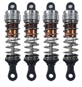 Wltoys 144001 144002 144010 124007 124008 124016 124018 124019 Amortiguador de aceite de Metal, accesorios de piezas de actualización de coche RC: Rosa