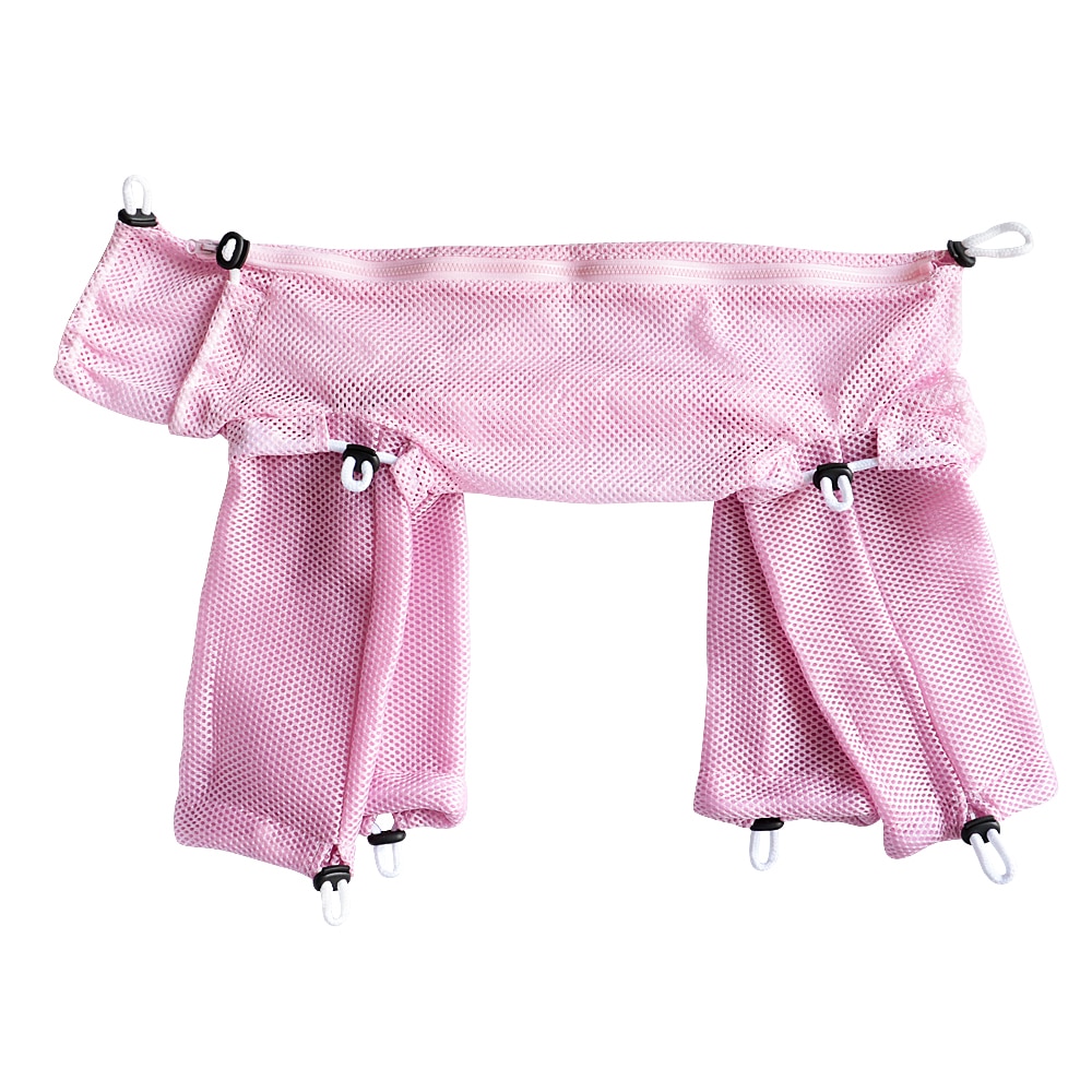 Mesh Cat Bathing Bag Cats Grooming Washing Bag Cat Bath Shower Clean Bag For Nail Trimming Injecting Anti Scratch Bite Restraint: M