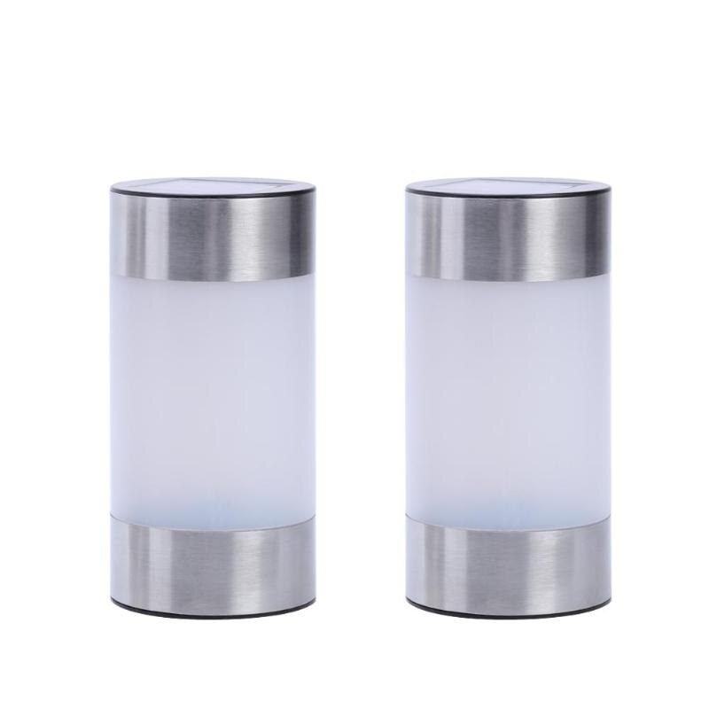 2Pcs Solar Light Led Rvs Outdoor Verlichting Hek Lamp Solar Tuinverlichting Wandlamp Solar Hek Licht