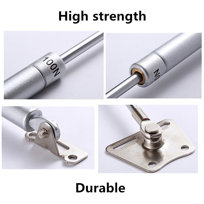 Iron head support 100N Strut Lift buffer Support Rod Hydraulic Gas Shocks Durable For Kitchen Door Cabinet wardrobe Lid Stay