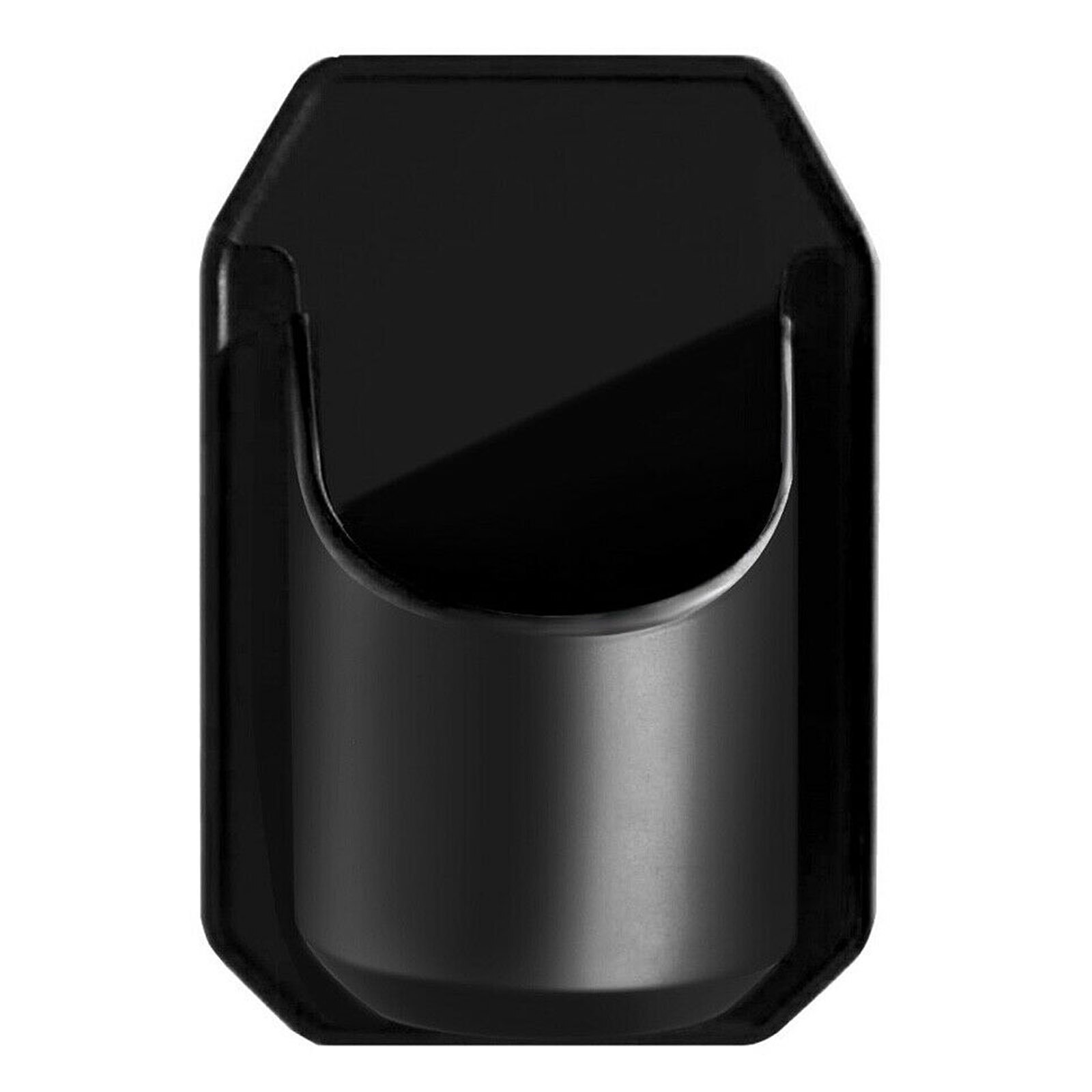 Badeværelsesbeslag bærbar øl kaffe drink holder stativ vinglas dåse arrangør bruser holder holder til glas spejl bruser flise: Sort