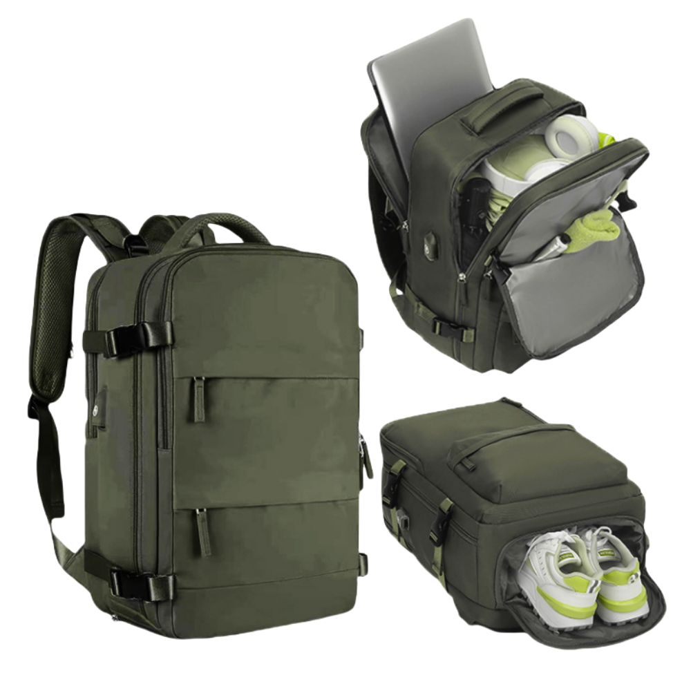 Cabin Bag 45x36x20 Backpack, 40x20x25 Ryanair Carry-Ons, Women/Men Aeroplane Travel Backpack, Cabin Size Laptop Backpack: WHITE