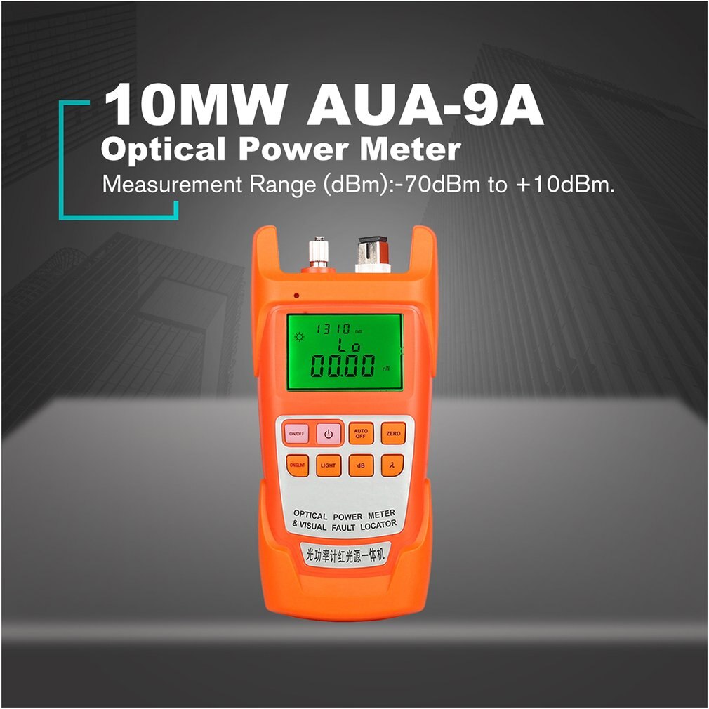 10 Mw AUA-9A Optische Power Meter Rode Lichtbron Een Machine Licht Falen Detectorfout Verval Tester Licht Pen 10km