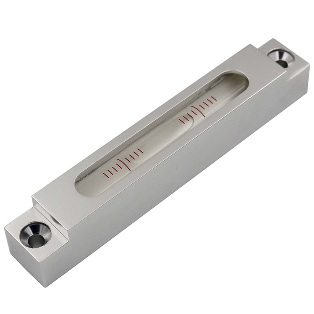 HACCURY High Precision Metal Strip level Bubble Mini Spirit Level Measuring Instument size 132*22*20mm 0.02mm/m: Default Title