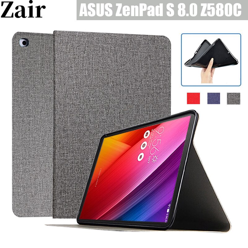 Silicon Case For ASUS ZenPad S 8.0 Z580 Z580C Z580CA 8" case tablet stand smart cover shell For ZenPad S 8 P01MA Tablet Case