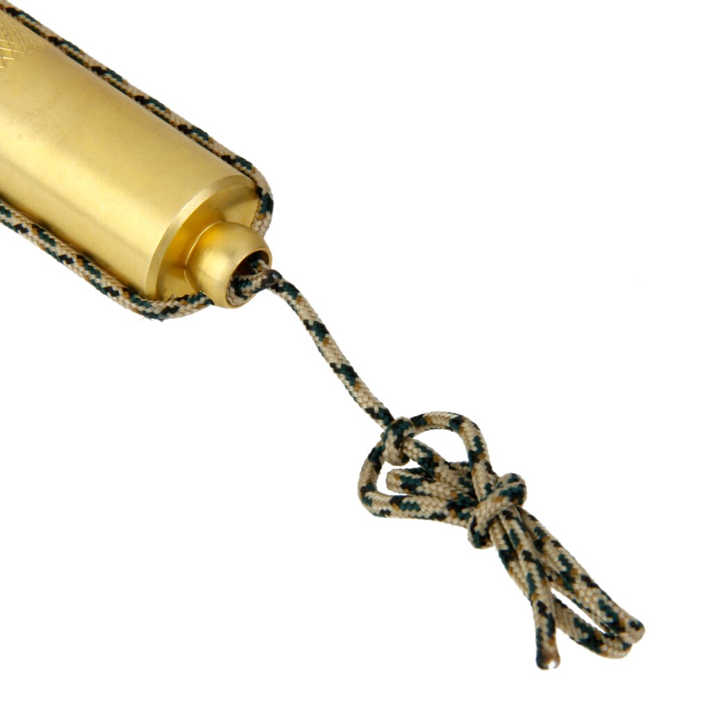 SOLID BRASS WATERPROOF MATCH CONTAINER BOX HOLDER CASE SURVIVAL COMPASS