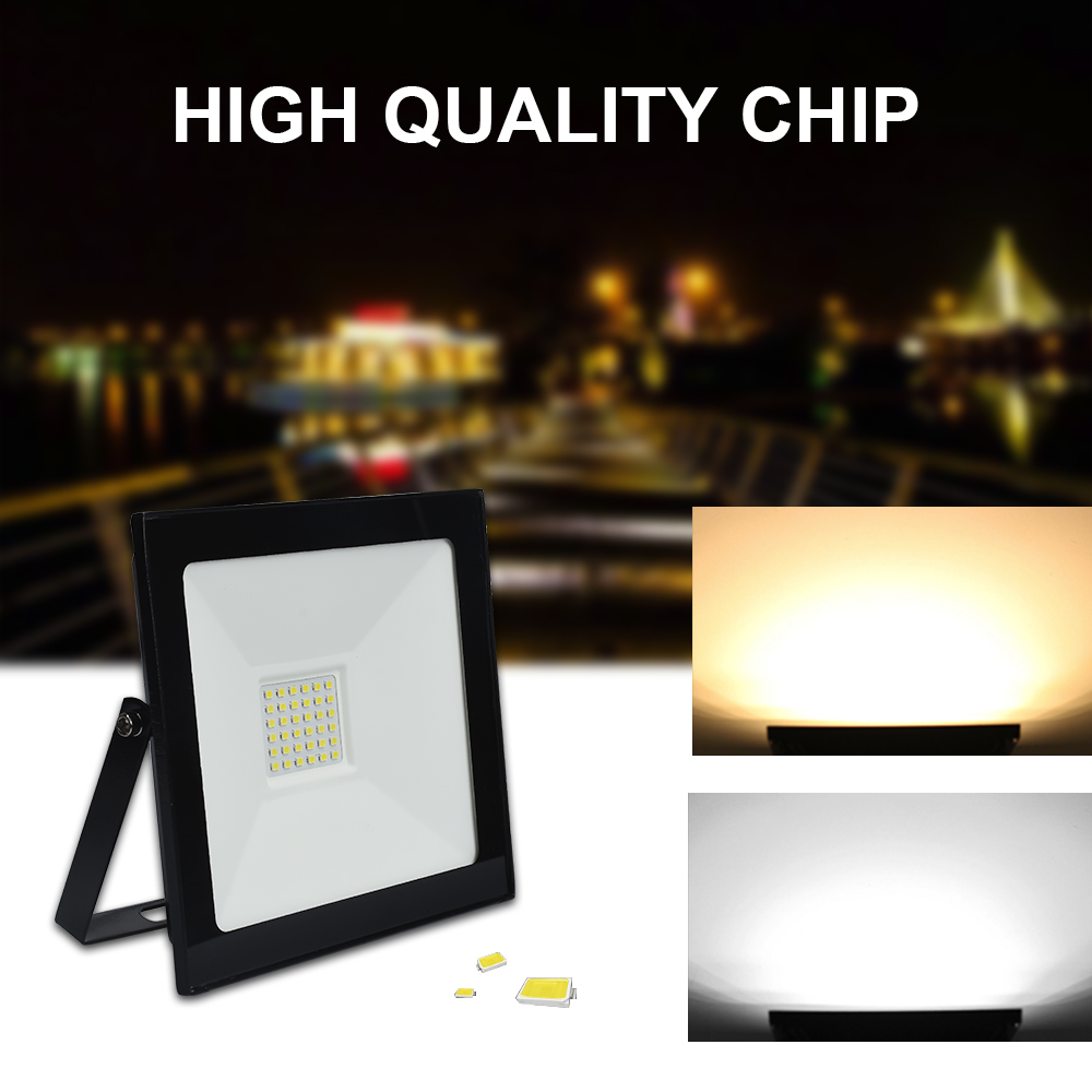LED Floodlight Ultra thin 10W 20W 30W 50W 100W Outdoor Spotlight Flood Light IP66 AC220V foco led exterior LED Street lighting
