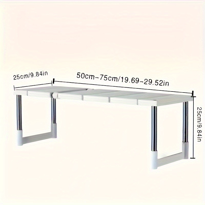Adjustable Under-Sink Organizer - Stainless Steel Multi-Tier Space-Saving Storage Rack for Kitchen & Bathroom Cabinets