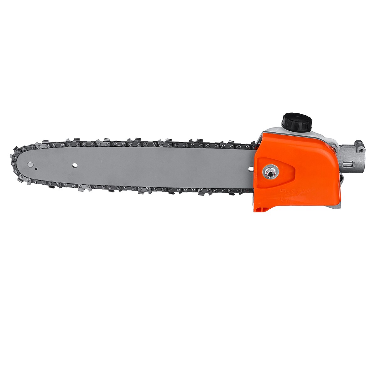 28mm 9 Spline Pole Kettingzaag Saw Boom Cutter Boom Kettingzaag Gearboxs Gear Hoofd Tool + Ketting + Gids Houtbewerking: A