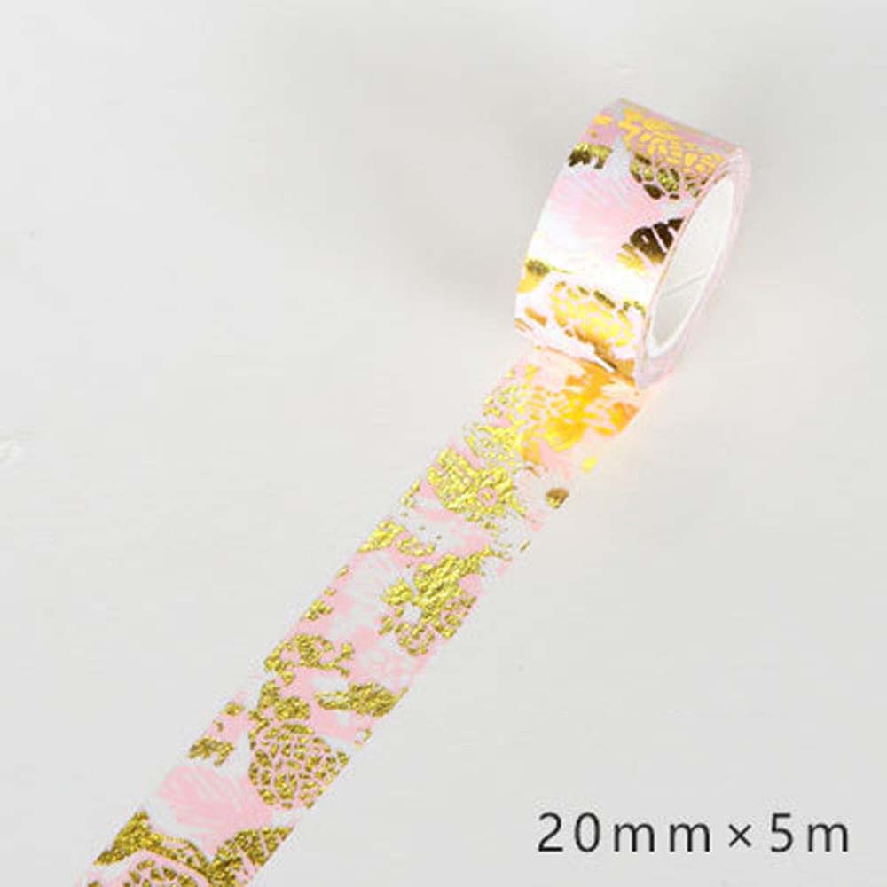 Gouden Roze Folie Papier Washi Tape Set Japanse Scrapbooking Decoratieve Tapes Honingraat Voor Fotoalbum Woondecoratie: 5