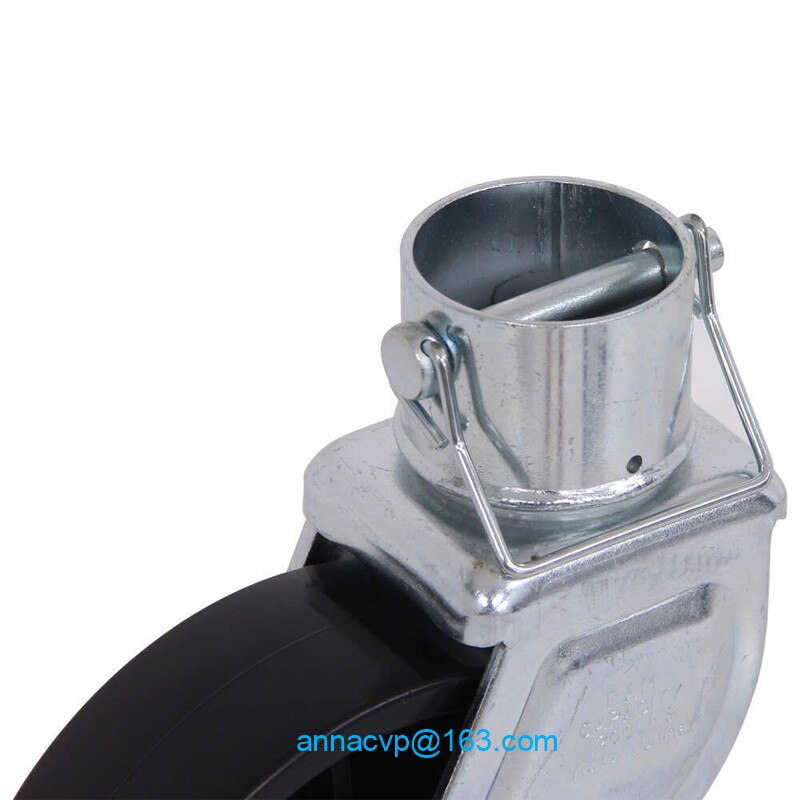 CVP A Frame Trailer Jack Caster Wheel with Pin Zinc Finished Metal for 2" 1200LB Camper Boat Swivel Caravana Parts Accessories